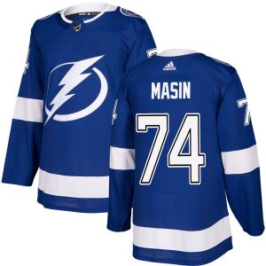 Pánské NHL Tampa Bay Lightning dresy 74 Dominik Masin Authentic královská modrá Adidas Domácí