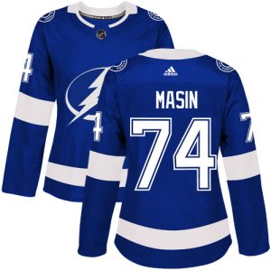 Dámské NHL Tampa Bay Lightning dresy 74 Dominik Masin Authentic královská modrá Adidas Domácí