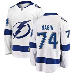 Pánské NHL Tampa Bay Lightning dresy 74 Dominik Masin Breakaway Bílý Fanatics Branded Venkovní