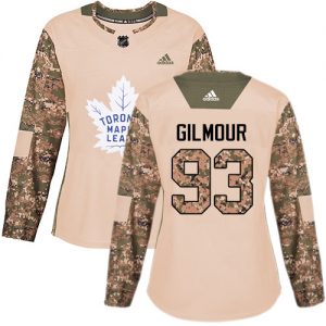 Dámské NHL Toronto Maple Leafs dresy 93 Doug Gilmour Authentic Camo Adidas Veterans Day Practice