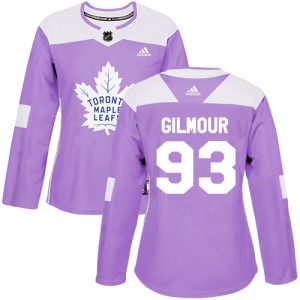 Dámské NHL Toronto Maple Leafs dresy 93 Doug Gilmour Authentic Nachový Adidas Fights Cancer Practice