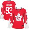 Dámské NHL Toronto Maple Leafs dresy 93 Doug Gilmour Authentic Červené Adidas Alternate
