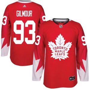 Dětské NHL Toronto Maple Leafs dresy 93 Doug Gilmour Authentic Červené Adidas Alternate