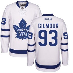 Dětské NHL Toronto Maple Leafs dresy 93 Doug Gilmour Authentic Bílý Reebok Venkovní hokejové dresy