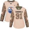 Dámské NHL Edmonton Oilers dresy 91 Drake Caggiula Authentic Camo Adidas Veterans Day Practice