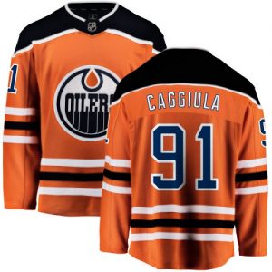 Dětské NHL Edmonton Oilers dresy 91 Drake Caggiula Breakaway Oranžový Fanatics Branded Domácí
