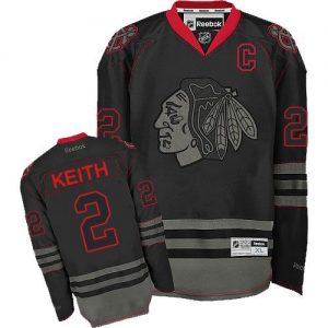 Pánské NHL Chicago Blackhawks dresy 2 Duncan Keith Authentic Černá Reebok hokejové dresy