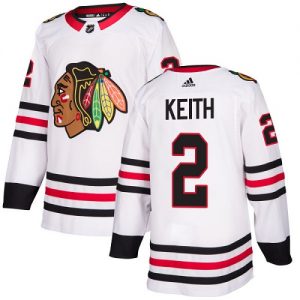 Pánské NHL Chicago Blackhawks dresy 2 Duncan Keith Authentic Bílý Adidas Venkovní