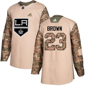 Pánské NHL Los Angeles Kings dresy 23 Dustin Brown Authentic Camo Adidas Veterans Day Practice