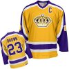 Pánské NHL Los Angeles Kings dresy 23 Dustin Brown Authentic Zlato Reebok