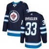 Pánské NHL Winnipeg Jets dresy 33 Dustin Byfuglien Authentic Námořnická modrá Adidas Domácí