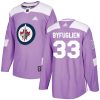Pánské NHL Winnipeg Jets dresy 33 Dustin Byfuglien Authentic Nachový Adidas Fights Cancer Practice