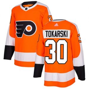 Pánské NHL Philadelphia Flyers dresy 30 Dustin Tokarski Authentic Oranžový Adidas Domácí