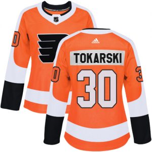 Dámské NHL Philadelphia Flyers dresy 30 Dustin Tokarski Authentic Oranžový Adidas Domácí