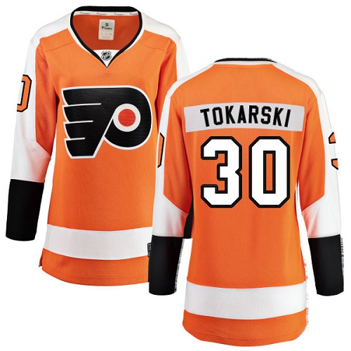 Dámské NHL Philadelphia Flyers dresy 30 Dustin Tokarski Breakaway Oranžový Fanatics Branded Domácí