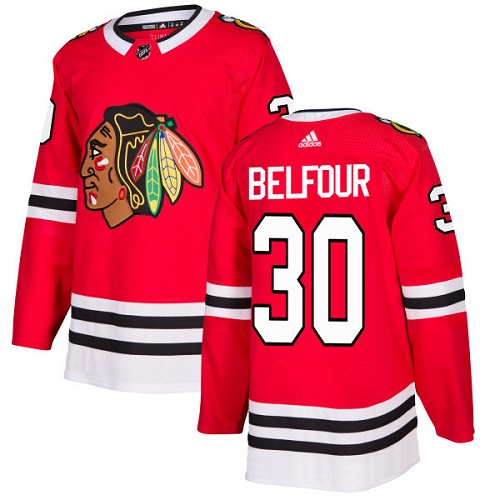 Dětské NHL Chicago Blackhawks dresy 30 ED Belfour Authentic Červené Adidas Domácí