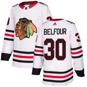 Dětské NHL Chicago Blackhawks dresy 30 ED Belfour Authentic Bílý Adidas Venkovní
