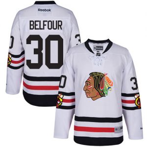 Dětské NHL Chicago Blackhawks dresy 30 ED Belfour Authentic Bílý Reebok 2017 Winter Classic