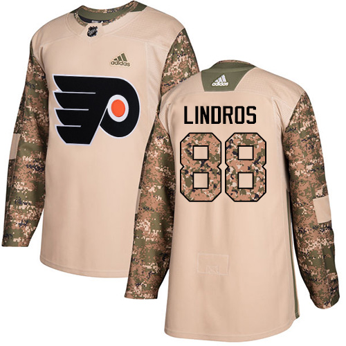 Dětské NHL Philadelphia Flyers dresy 88 Eric Lindros Authentic Camo Adidas Veterans Day Practice