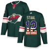 Dětské NHL Minnesota Wild dresy 12 Eric Staal Authentic Zelená Adidas USA Flag Fashion