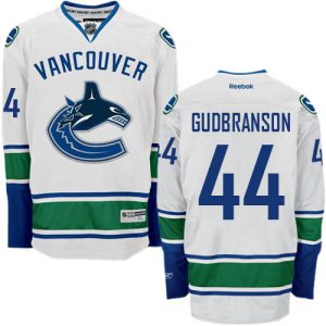 Dámské NHL Vancouver Canucks dresy 44 Erik Gudbranson Authentic Bílý Reebok Venkovní hokejové dresy