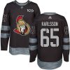 Pánské NHL Ottawa Senators dresy 65 Erik Karlsson Authentic Černá Adidas 1917 2017 100th Anniversary