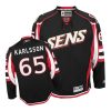 Pánské NHL Ottawa Senators dresy 65 Erik Karlsson Authentic Černá Reebok Alternativní hokejové dresy