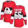 Pánské NHL Ottawa Senators dresy 65 Erik Karlsson Authentic Červené Adidas 2017 100 Classic