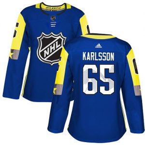 Dámské NHL Ottawa Senators dresy 65 Erik Karlsson Authentic královská modrá Adidas 2018 All Star Atlantic Division