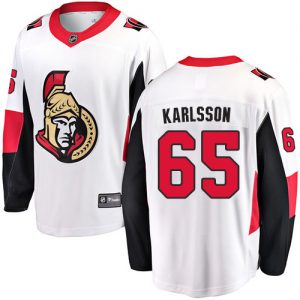 Pánské NHL Ottawa Senators dresy 65 Erik Karlsson Breakaway Bílý Fanatics Branded Venkovní