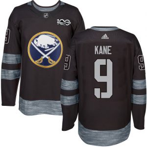 Pánské NHL Buffalo Sabres dresy Evander Kane 9 Authentic Černá Adidas 1917 2017 100th Anniversary