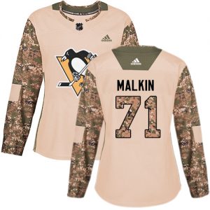 Dámské NHL Pittsburgh Penguins dresy Evgeni Malkin 71 Authentic Camo Adidas Veterans Day Practice