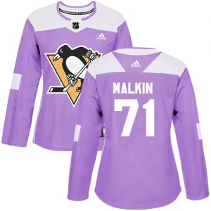 Dámské NHL Pittsburgh Penguins dresy Evgeni Malkin 71 Authentic Nachový Adidas Fights Cancer Practice