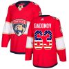 Pánské NHL Florida Panthers dresy 63 Evgenii Dadonov Authentic Červené Adidas USA Flag Fashion