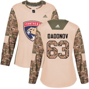 Dámské NHL Florida Panthers dresy 63 Evgenii Dadonov Authentic Camo Adidas Veterans Day Practice