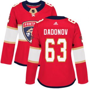 Dámské NHL Florida Panthers dresy 63 Evgenii Dadonov Authentic Červené Adidas Domácí