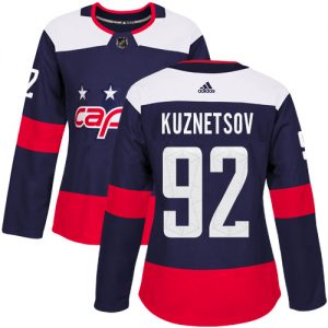 Dámské NHL Washington Capitals dresy 92 Evgeny Kuznetsov Authentic Námořnická modrá Adidas 2018 Stadium Series