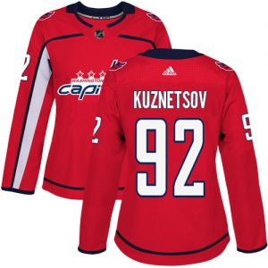 Dámské NHL Washington Capitals dresy 92 Evgeny Kuznetsov Authentic Červené Adidas Domácí