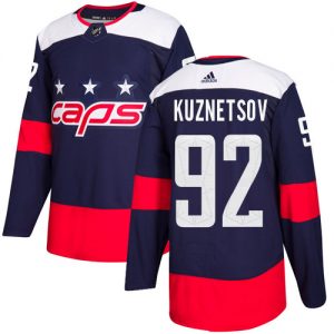 Dětské NHL Washington Capitals dresy 92 Evgeny Kuznetsov Authentic Námořnická modrá Adidas 2018 Stadium Series
