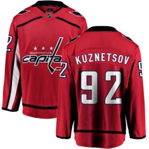 Pánské NHL Washington Capitals dresy 92 Evgeny Kuznetsov Breakaway Červené Fanatics Branded Domácí
