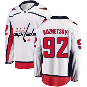 Pánské NHL Washington Capitals dresy 92 Evgeny Kuznetsov Breakaway Bílý Fanatics Branded Venkovní