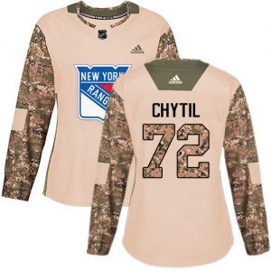 Dámské NHL New York Rangers dresy 72 Filip Chytil Authentic Camo Adidas Veterans Day Practice