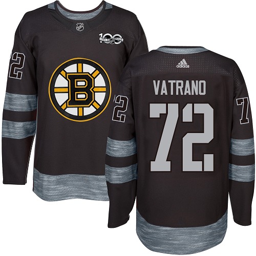 Pánské NHL Boston Bruins dresy Frank Vatrano 72 Authentic Černá Adidas 1917 2017 100th Anniversary