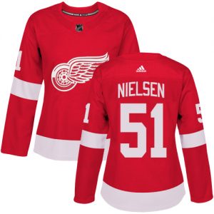 Dámské NHL Detroit Red Wings dresy 51 Frans Nielsen Authentic Červené Adidas Domácí