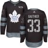 Pánské NHL Toronto Maple Leafs dresy 33 Frederik Gauthier Authentic Černá Adidas 1917 2017 100th Anniversary