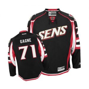 Dětské NHL Ottawa Senators dresy 71 Gabriel Gagne Authentic Černá Reebok Alternativní hokejové dresy