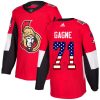 Dětské NHL Ottawa Senators dresy 71 Gabriel Gagne Authentic Červené Adidas USA Flag Fashion