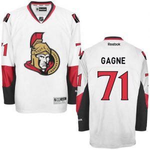 Dětské NHL Ottawa Senators dresy 71 Gabriel Gagne Authentic Bílý Reebok Venkovní hokejové dresy