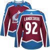 Dámské NHL Colorado Avalanche dresy 92 Gabriel Landeskog Authentic Burgundy Červené Adidas Domácí