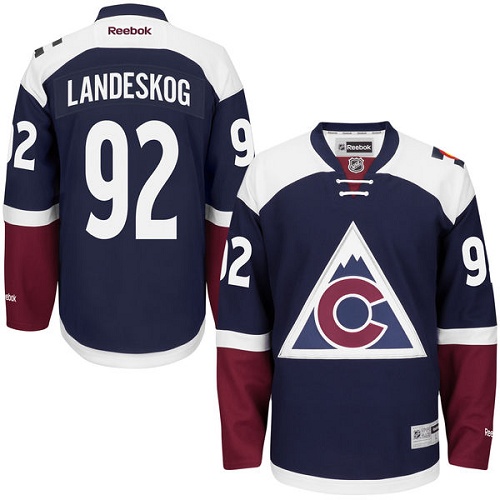 Dětské NHL Colorado Avalanche dresy 92 Gabriel Landeskog Authentic modrá Reebok Alternativní hokejové dresy